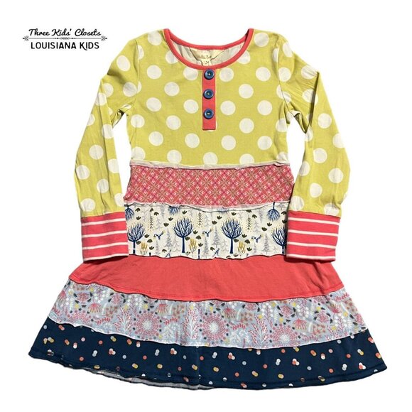 Matilda Jane Sz 4 Make Believe Cozy Day Dress - Picture 1 of 4